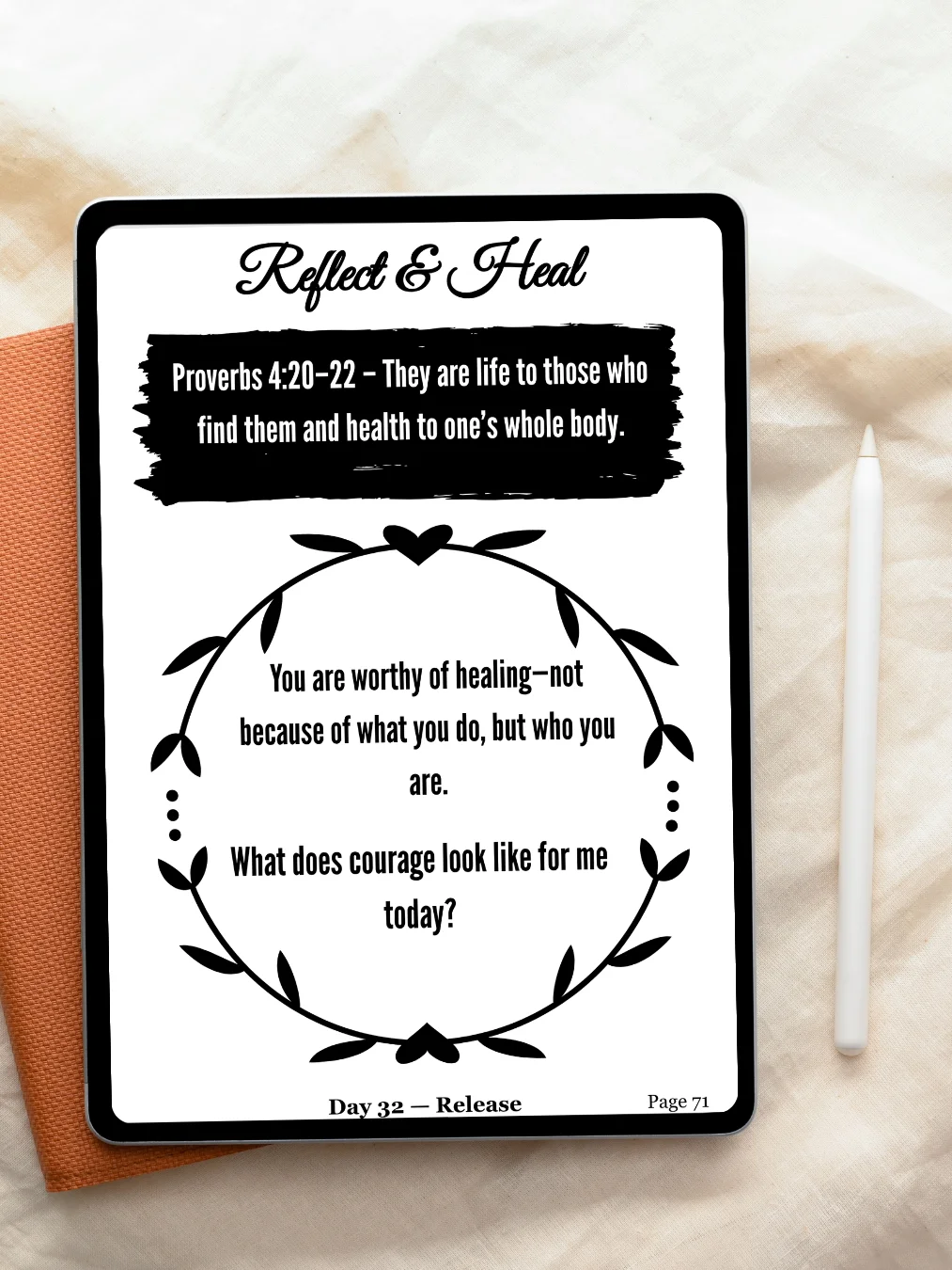 Healed & Held — 90-Day Devotional Journal for Healing & Wholeness | Faith-Based Christian Journal for Women | Printable PDF product image (2)