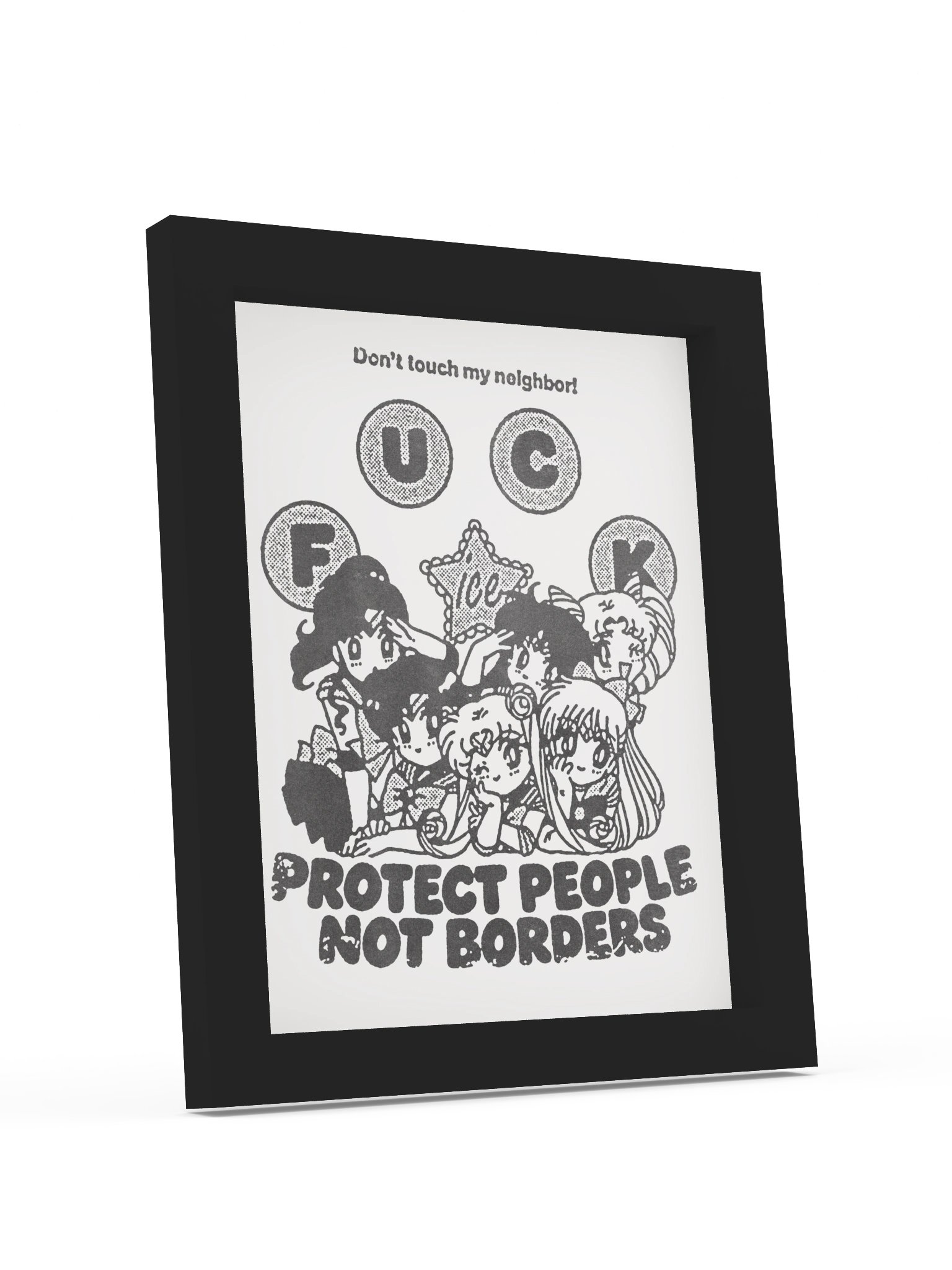 PROTECT PEOPLE ! Framed Print. product image (4)