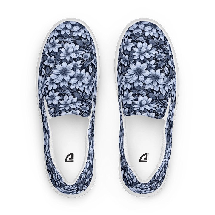 Indigo Flowers Canvas Shoes product image (1)