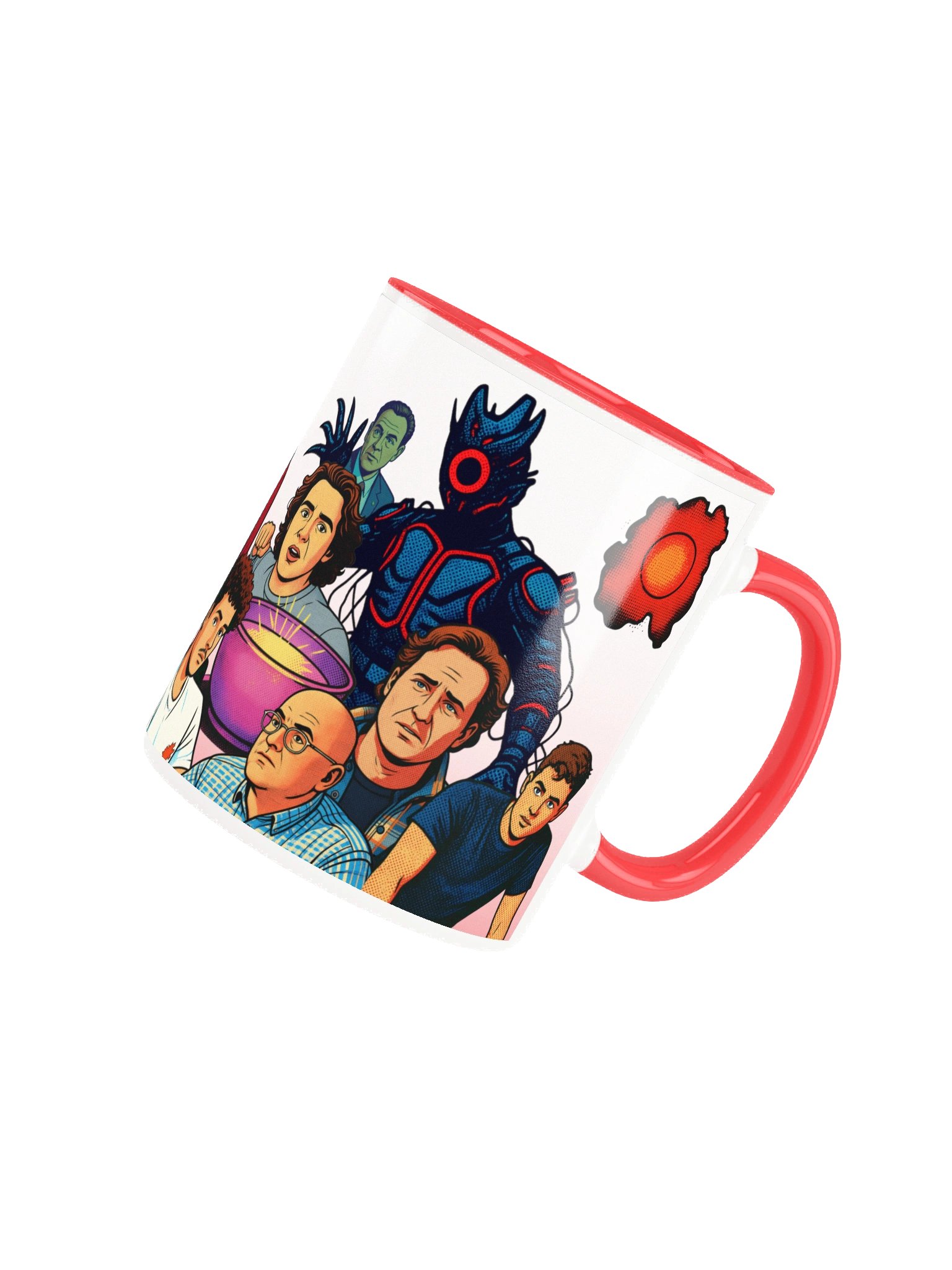 UNPLUG Comic themed Character Collage Mug product image (8)