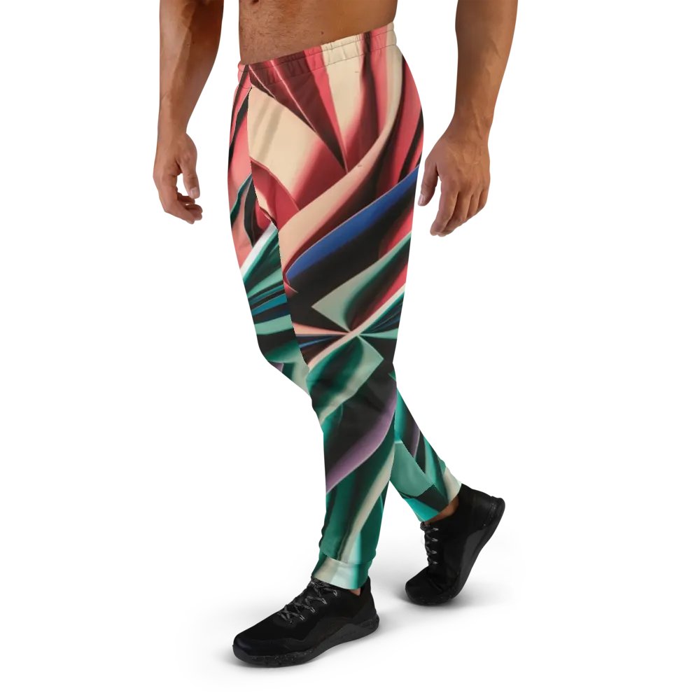 Abstract Geometric Recycled Men's Joggers in Vibrant Colors (XS-3XL) product image (4)