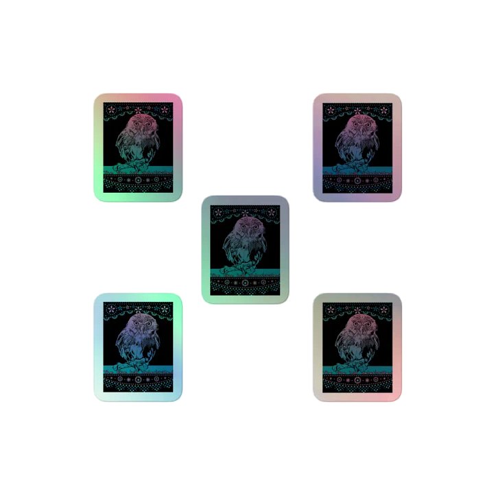 KC, The Vibe (owl), Holo Sticker Pack product image (2)