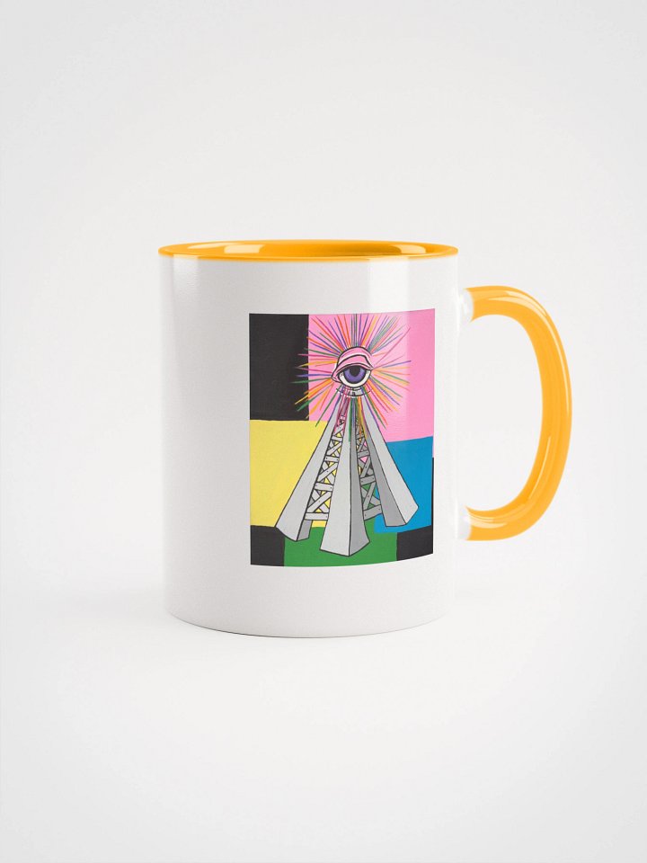 Yellow PWR Radio Tower Mug product image (1)