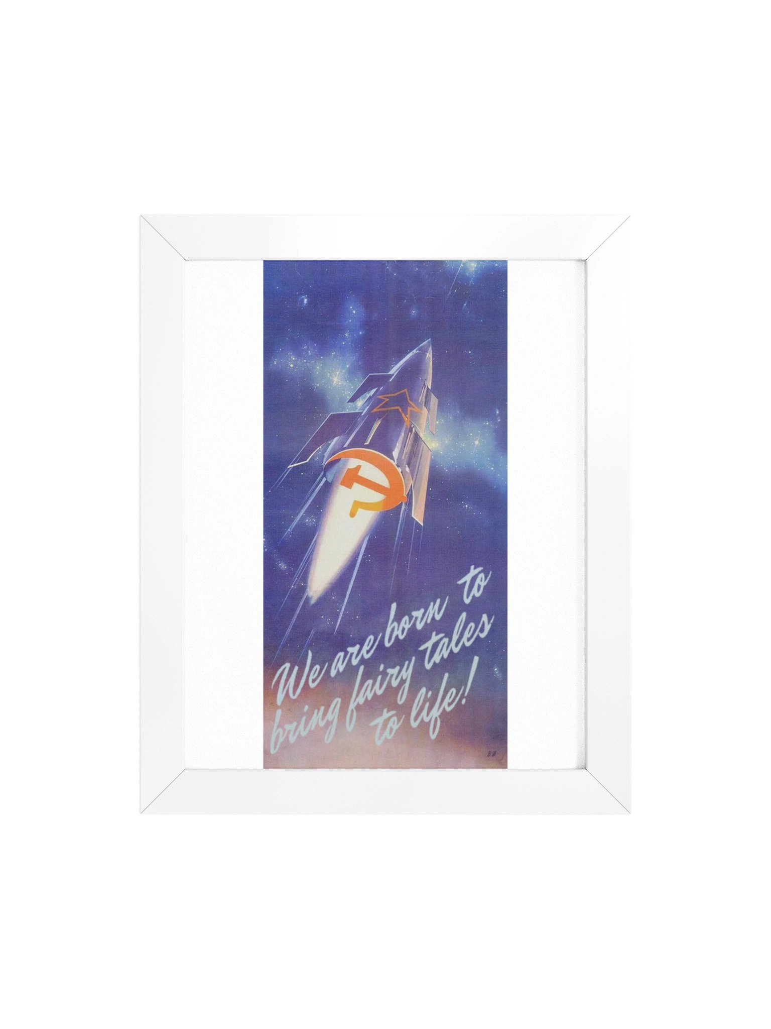 We are born to bring fairy tales to life Framed Poster (white canvas) product image (8)