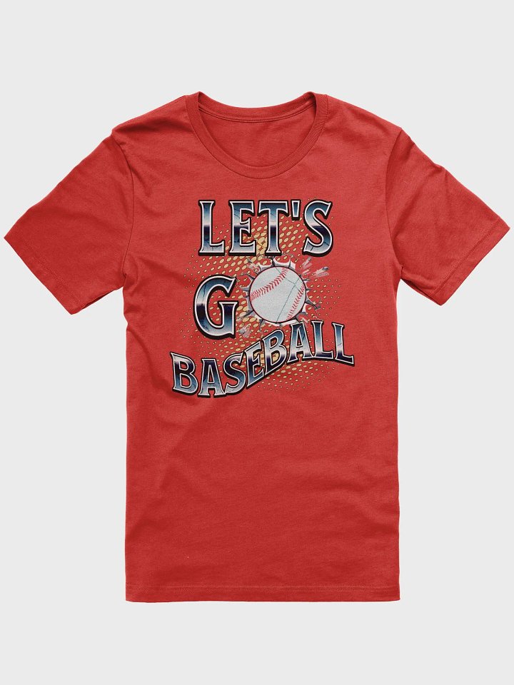 Lets Go Baseball Dynamic Typography T-Shirt product image (1)