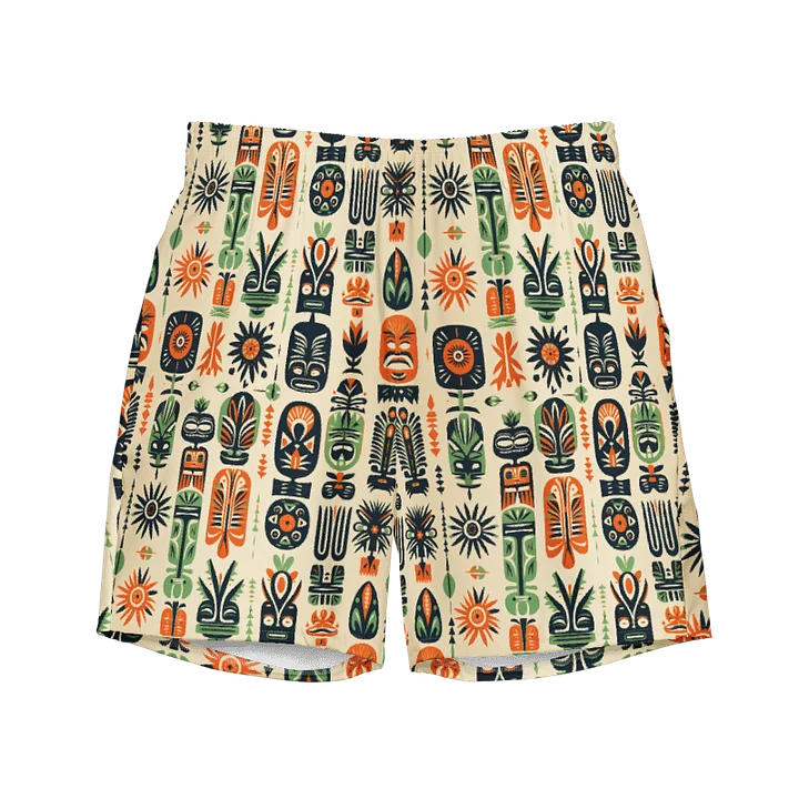 Vintage Caribbean Style Tropical Swimming Trunks product image (1)