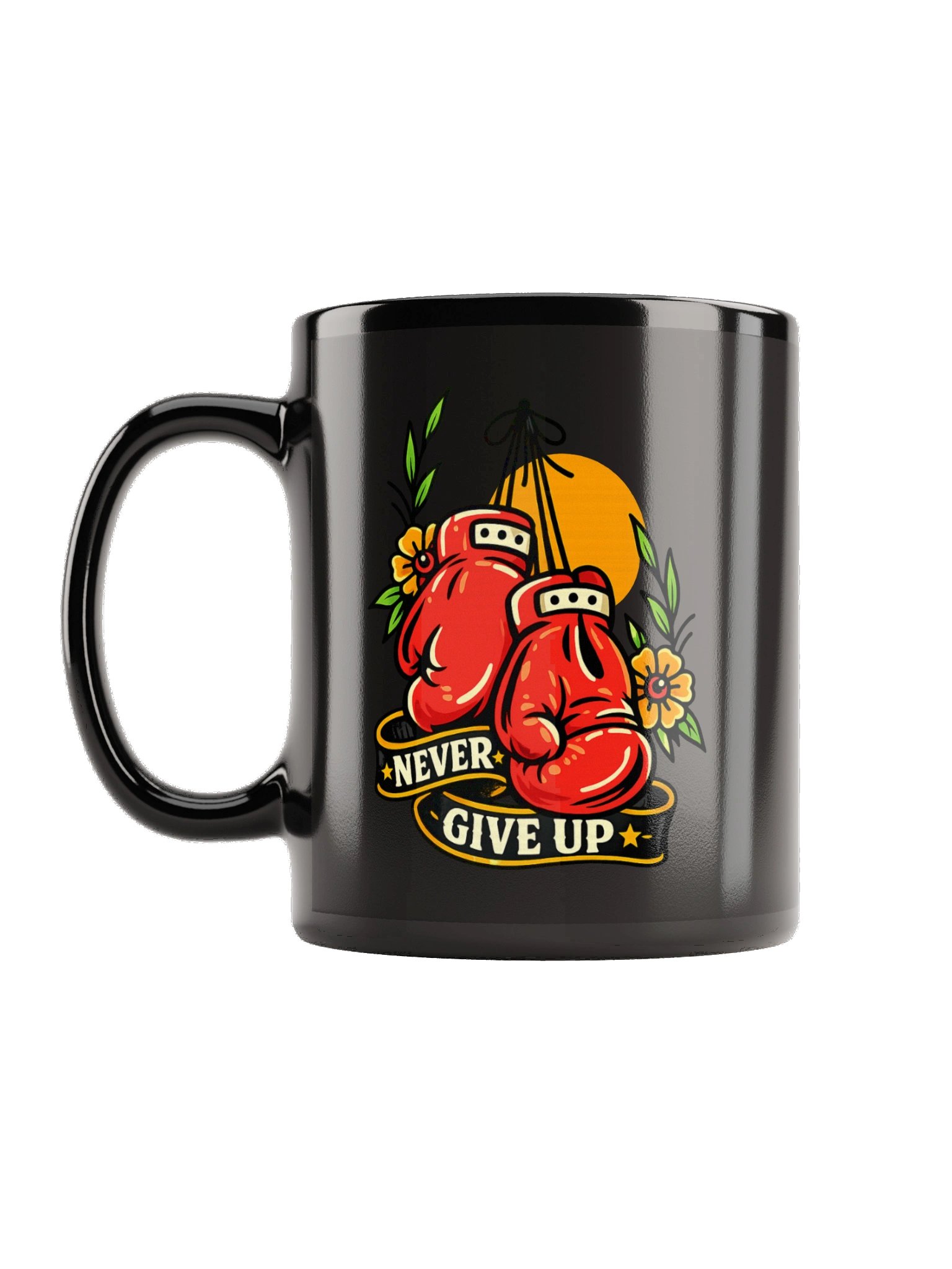 Never Give Up Boxing Gloves Mug product image (1)