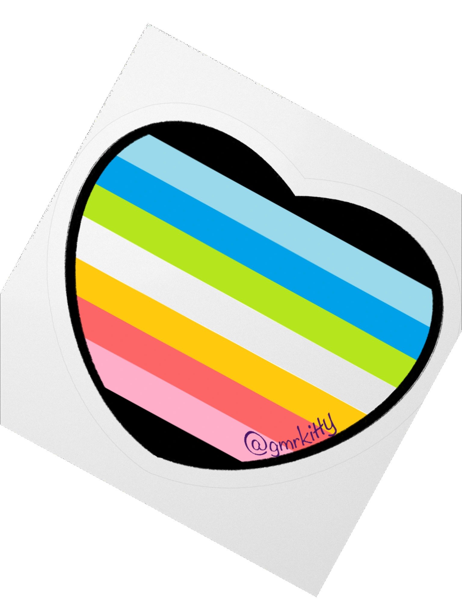 Queer Pride Heart Sticker product image (4)
