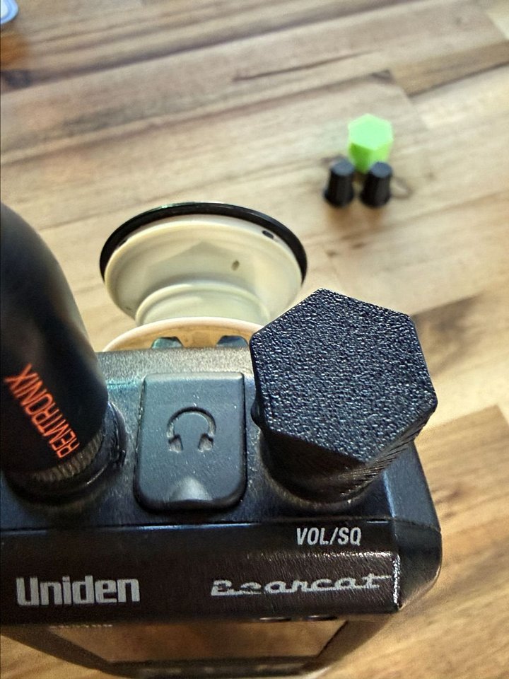 Boy and a Scanner Black Spiral XL — Control Knob (Compatible with Uniden® SDS100) product image (2)