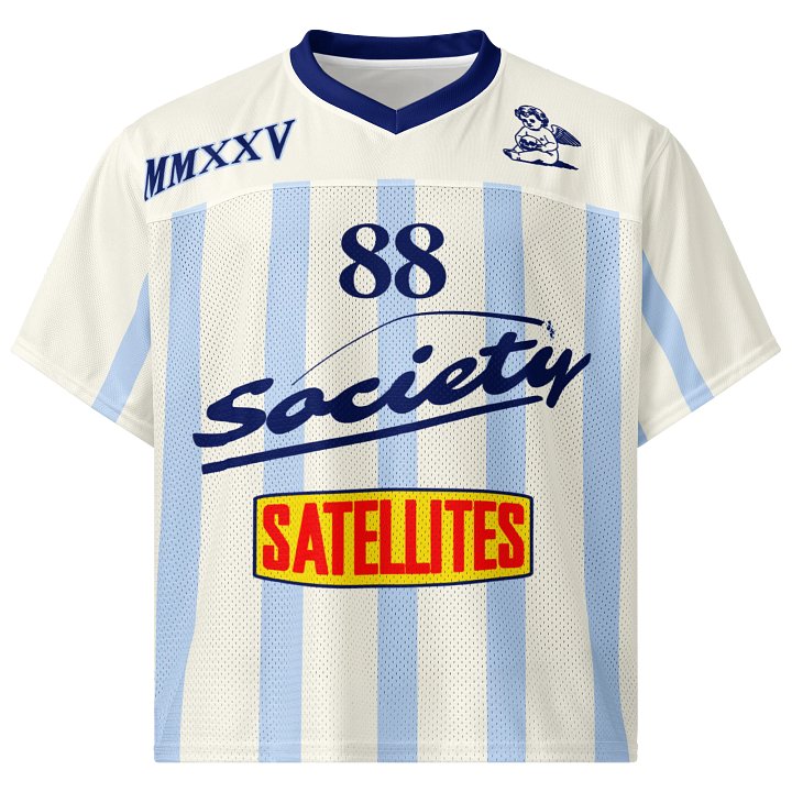 Satellite Society Boxy Football Jersey (Blue Angel) product image (2)