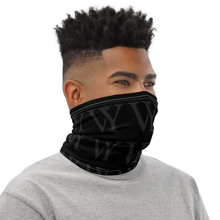 BLACK VY Pattern Neck Gaiter product image (2)