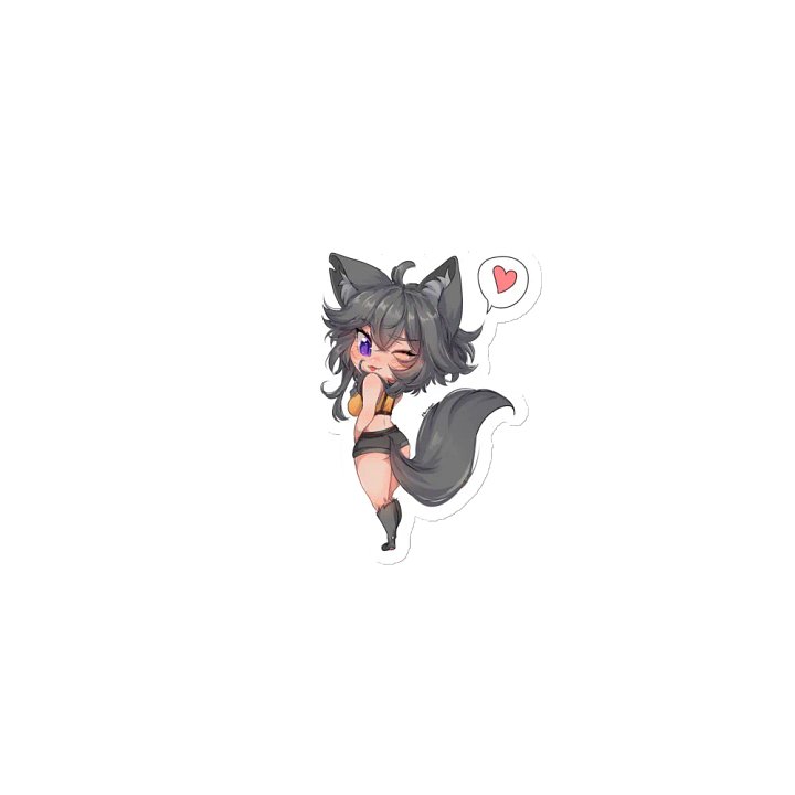 WolfcatRisi Flirty Chibi Magnet product image (1)