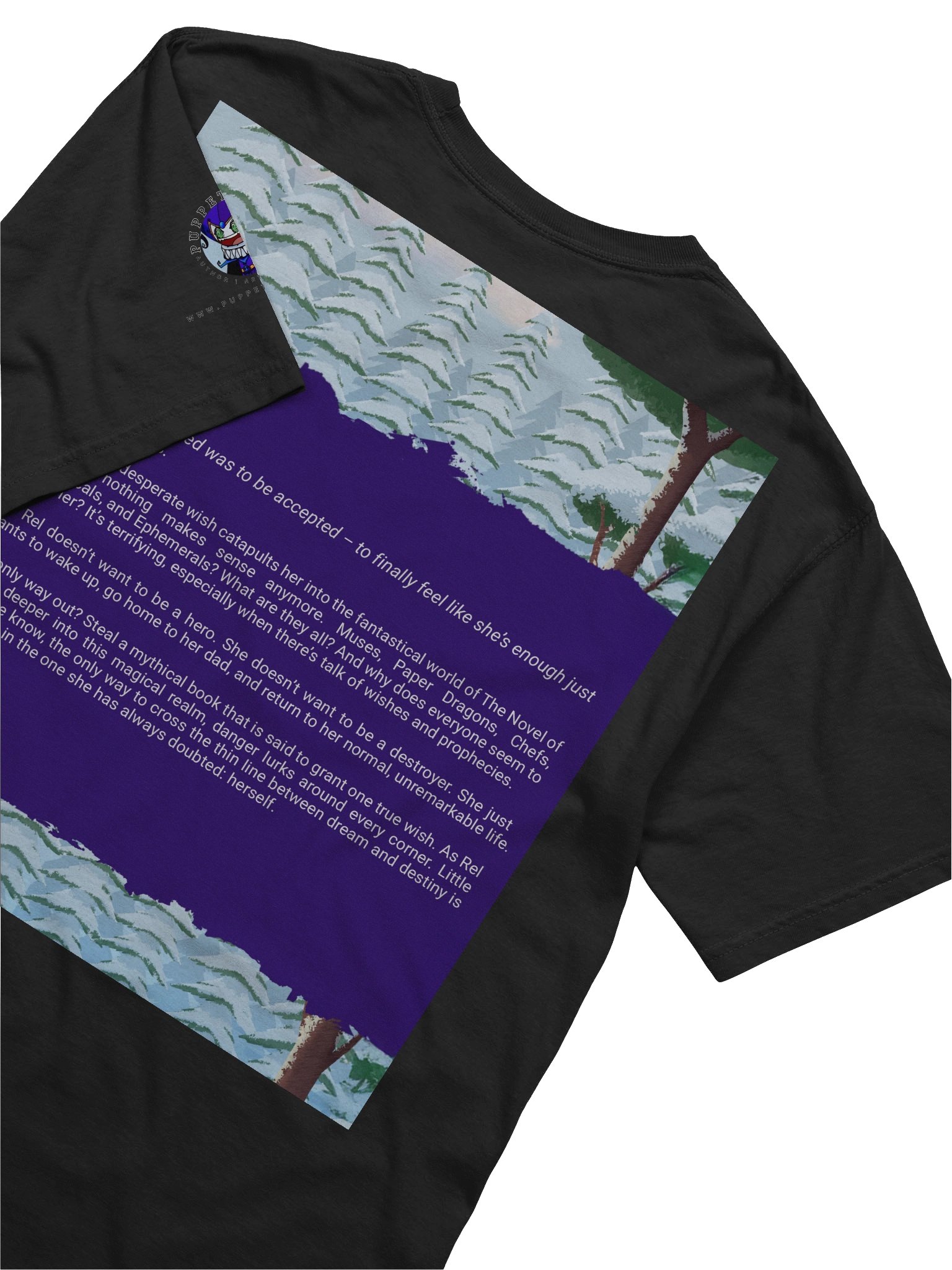 T-shirt "Adventures of Rel Rel Malidimus Mages [BOOK COVER]" product image (6)