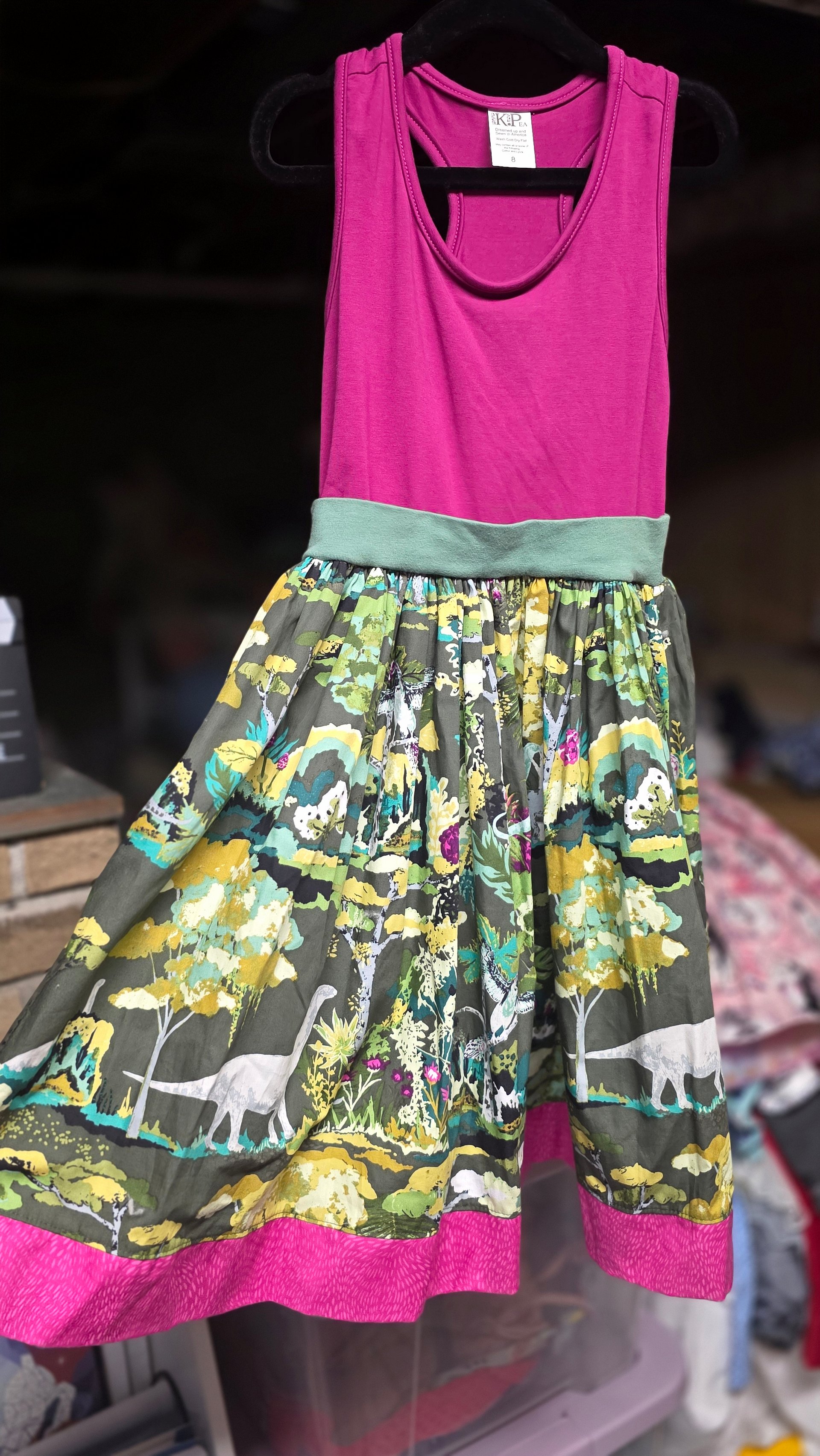 KPEA - Size 8 - GENTLY USED - Older dinos dress product image (3)