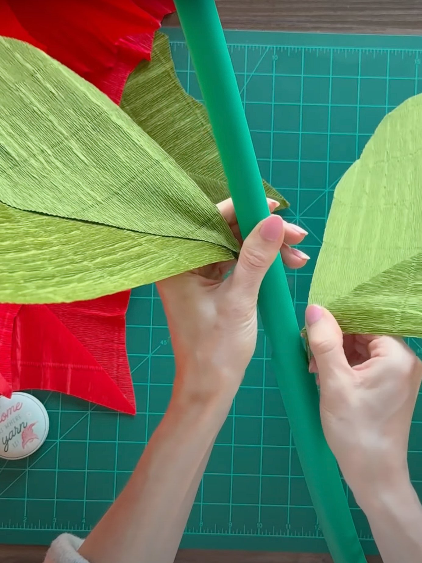 DIY Giant Paper Poinsettia: Templates from Video Tutorial & Materials Checklist product image (7)