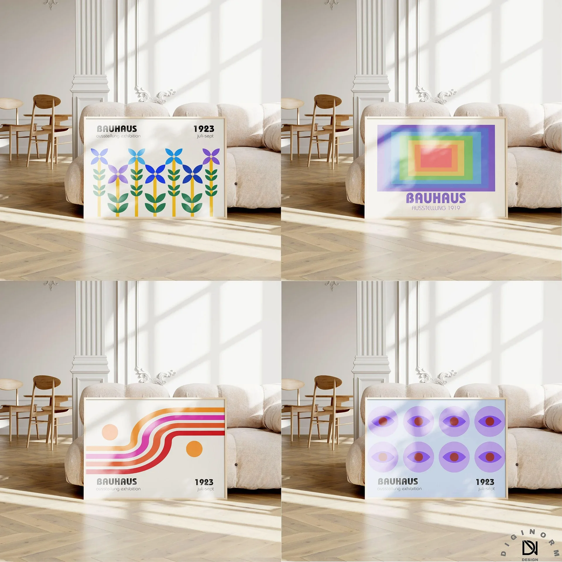 Bauhaus HORIZONTAL Art set of 500 premium printable wall art product image (7)