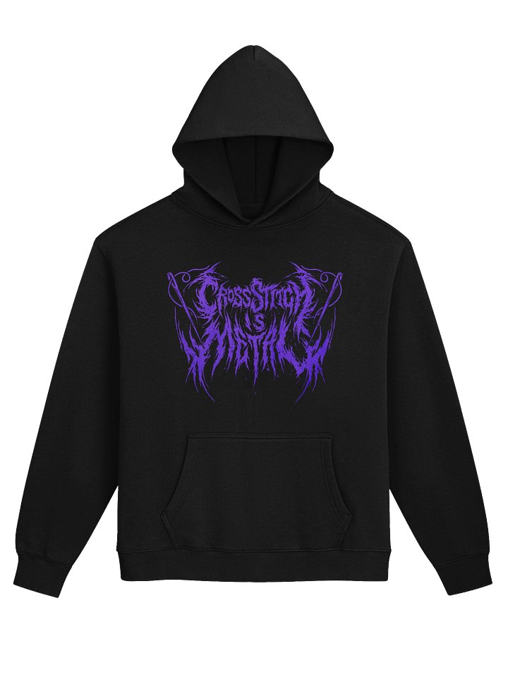 Cross Stitch is Metal Baggy Hoodie (Purple) product image (1)