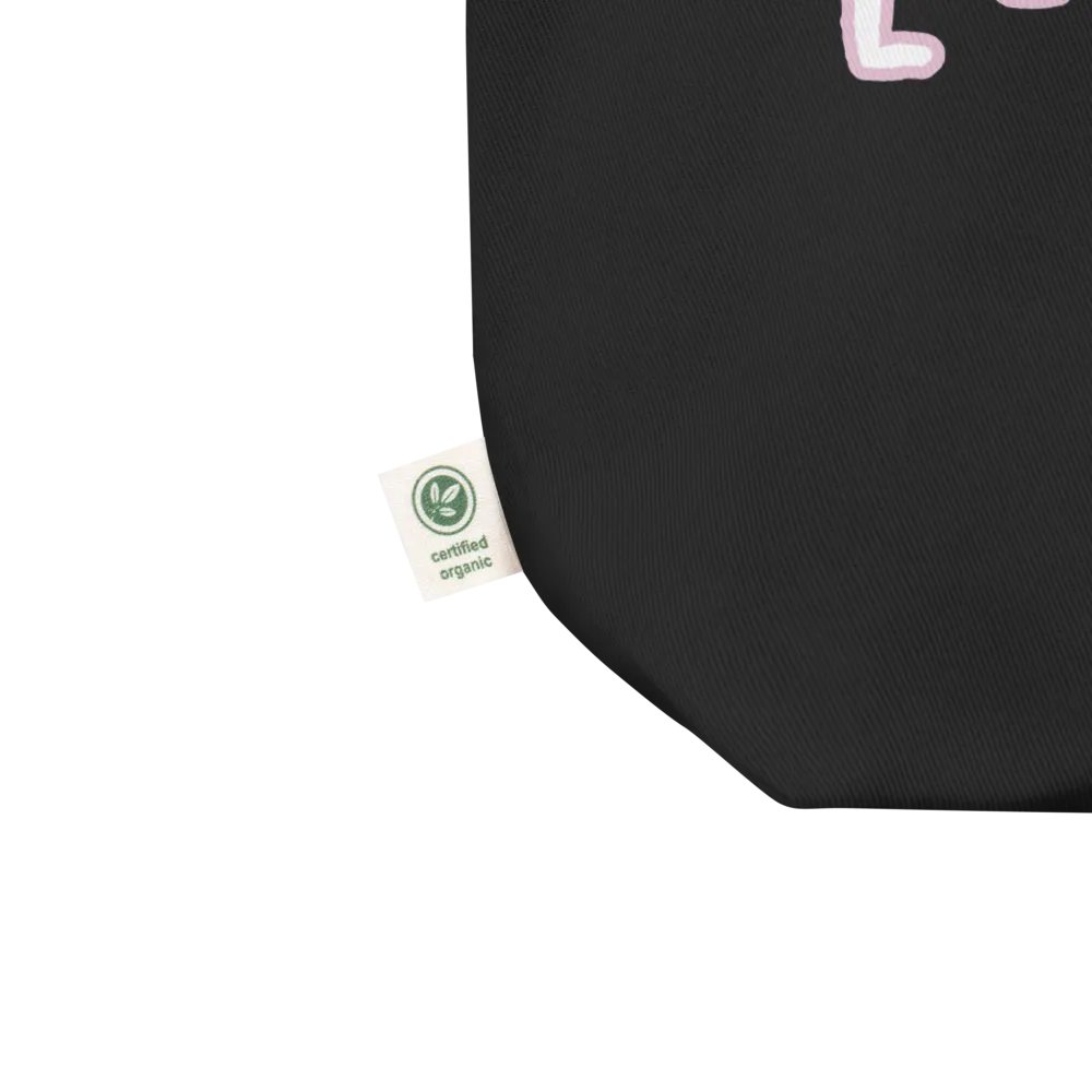 *not* mentally linear (lined design, #E1B9CE) tote bag product image (2)