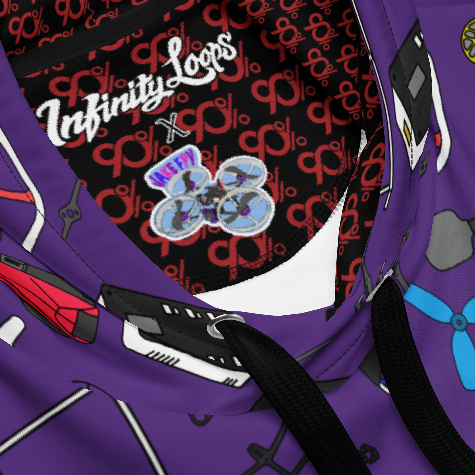 Royal Purple Micro FPV Hoodie product image (4)
