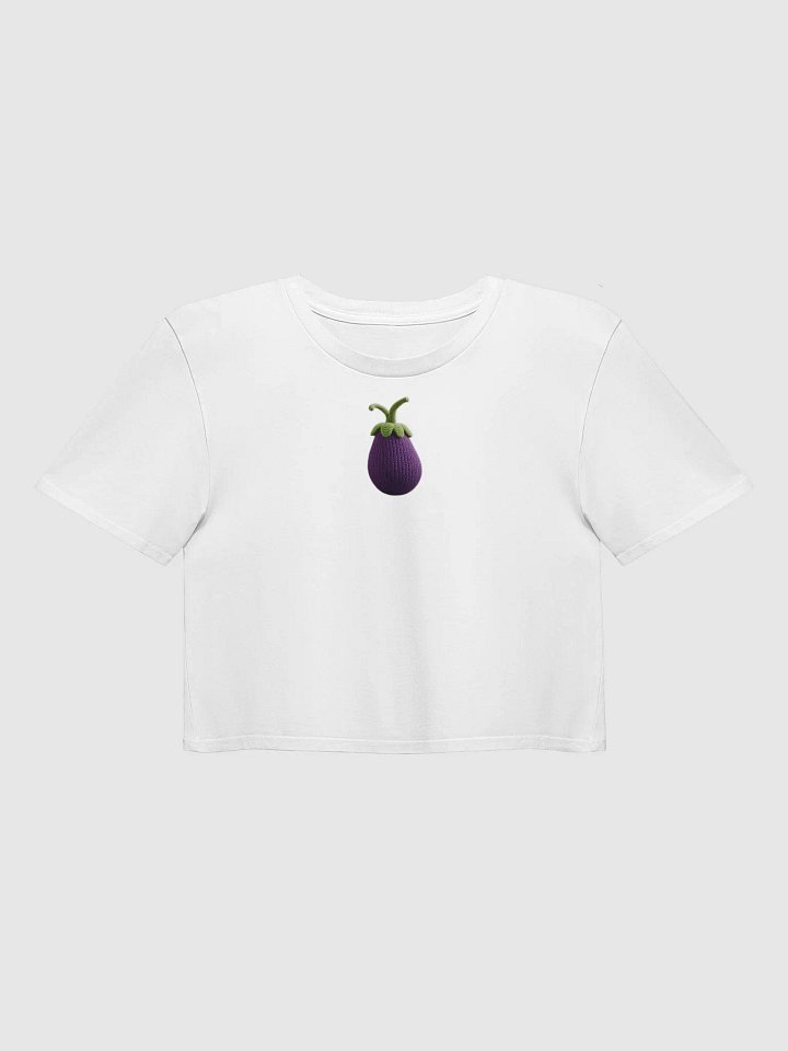 CozyAvocado Women's Premium Egg Plant Crop Top #5 product image (1)