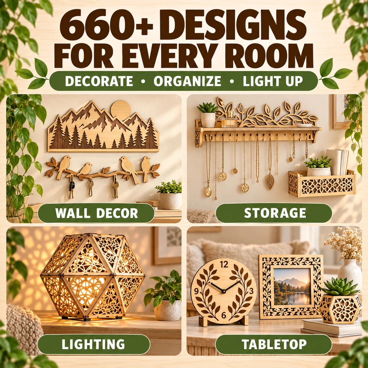 660+ Laser Cut Home Decor Designs Bundle product image (2)