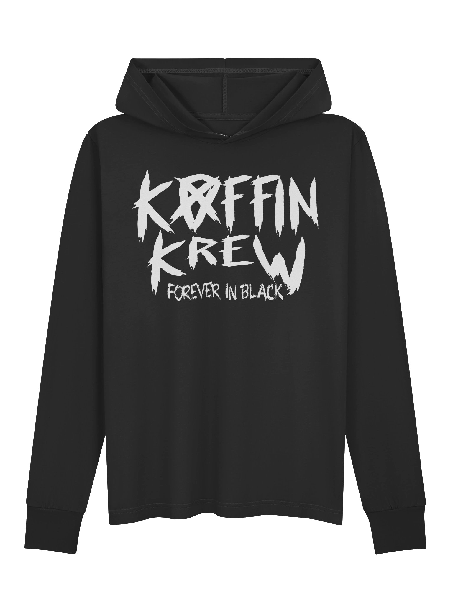 Forever In Black Hooded Long Sleeve Tee product image (3)