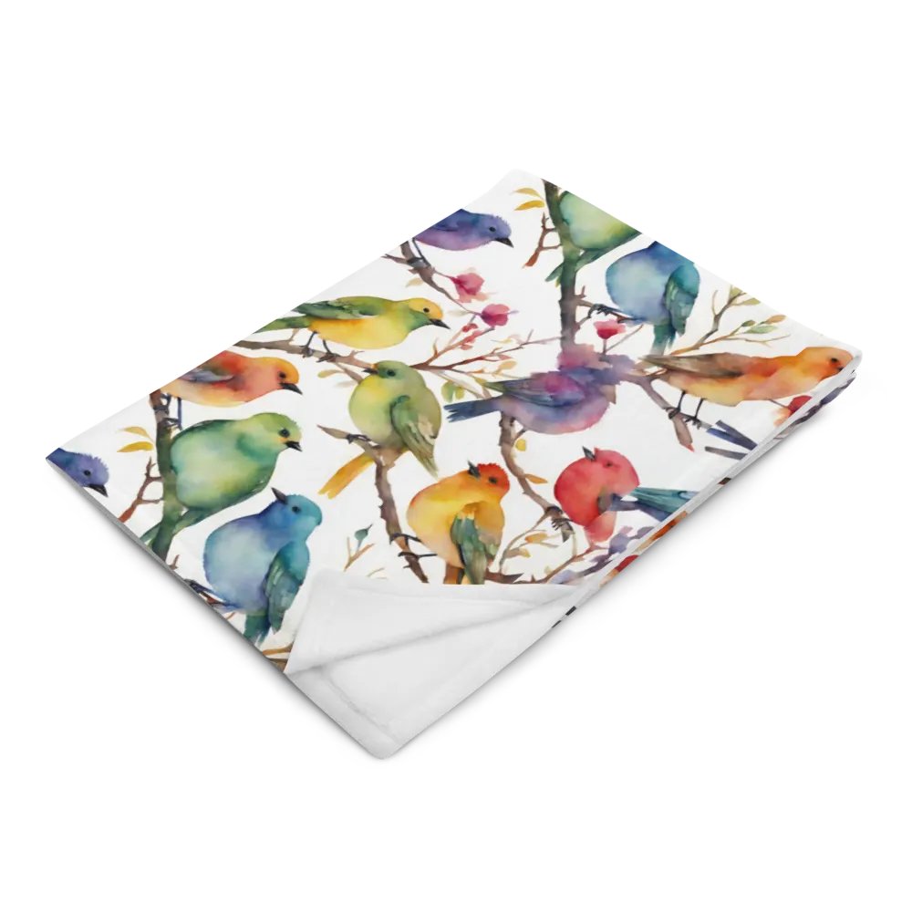 Multi Coloured Birds Blanket product image (3)