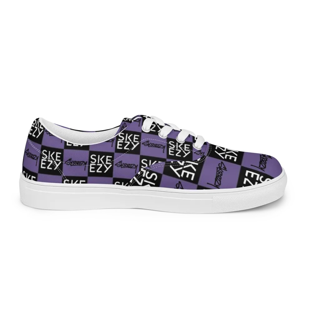 Checkered Skeezy Lace-Up Shoes PUR/BLK (Men's) product image (8)