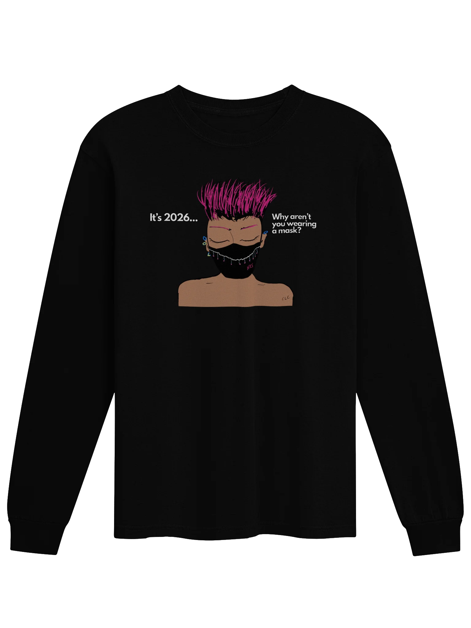The Real Question long sleeve tee product image (1)