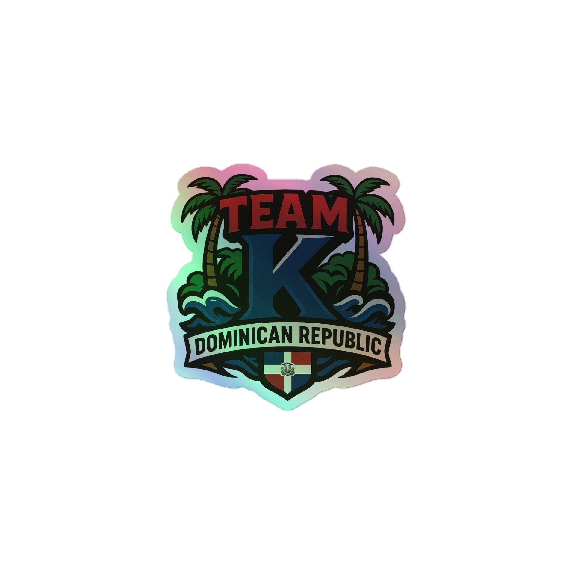 TEAM K Dominican Republic HOLOGRAPHIC" STICKERS product image (1)