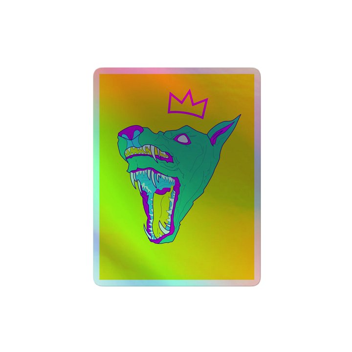 Pride holo sticker yellow product image (2)