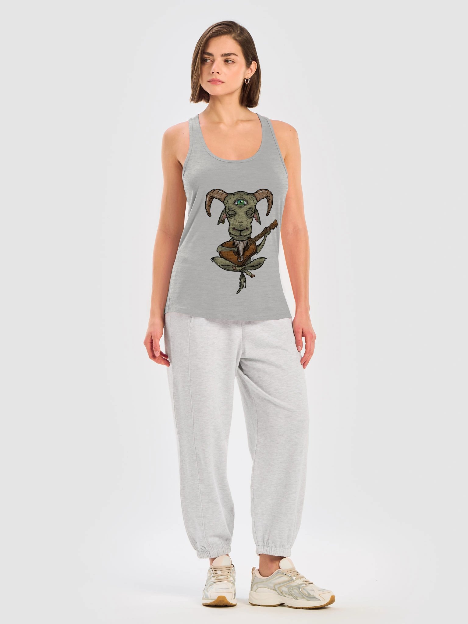GOAT Strings - Next Level Women's Racerback Tank Top product image (35)