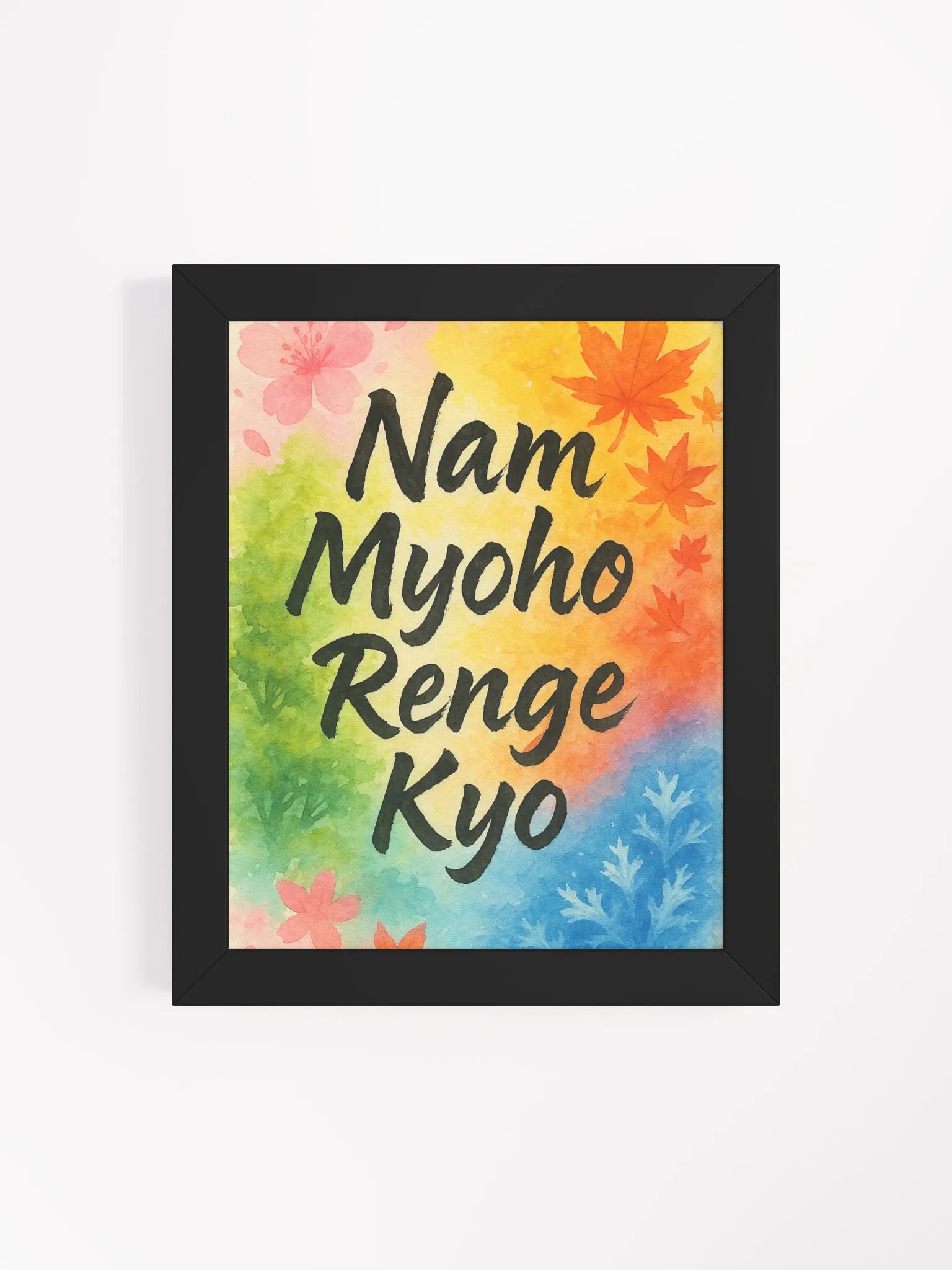 Nam Myoho Renge Kyo – Framed Seasonal Chant Poster product image (4)