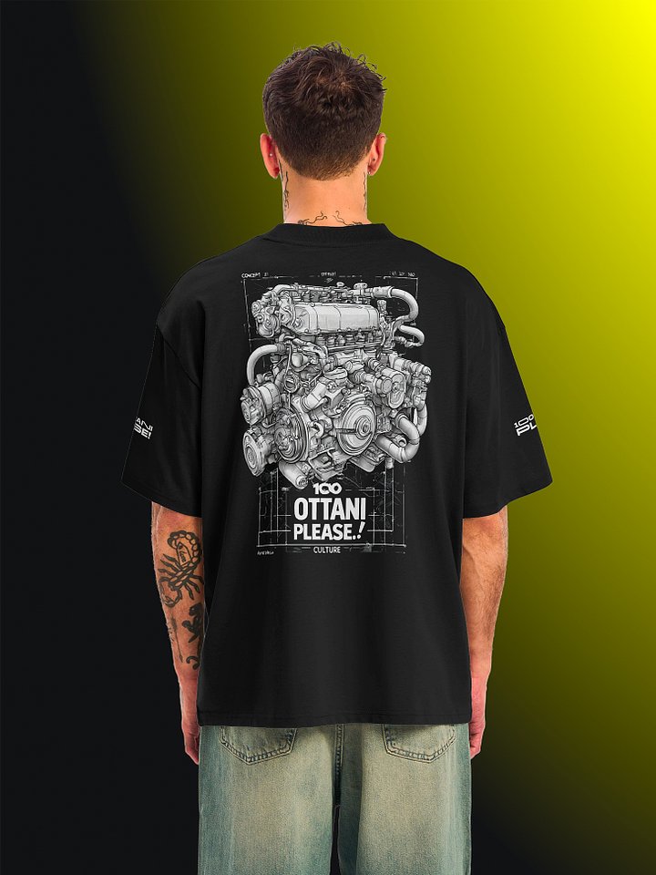 100 Ottani Please!™ Oversized Unisex Racing Streetwear Graphic T-Shirt | Ignition Edition product image (2)