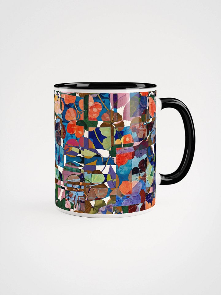 Vibrant Leaf Collage Ceramic Mug product image (8)