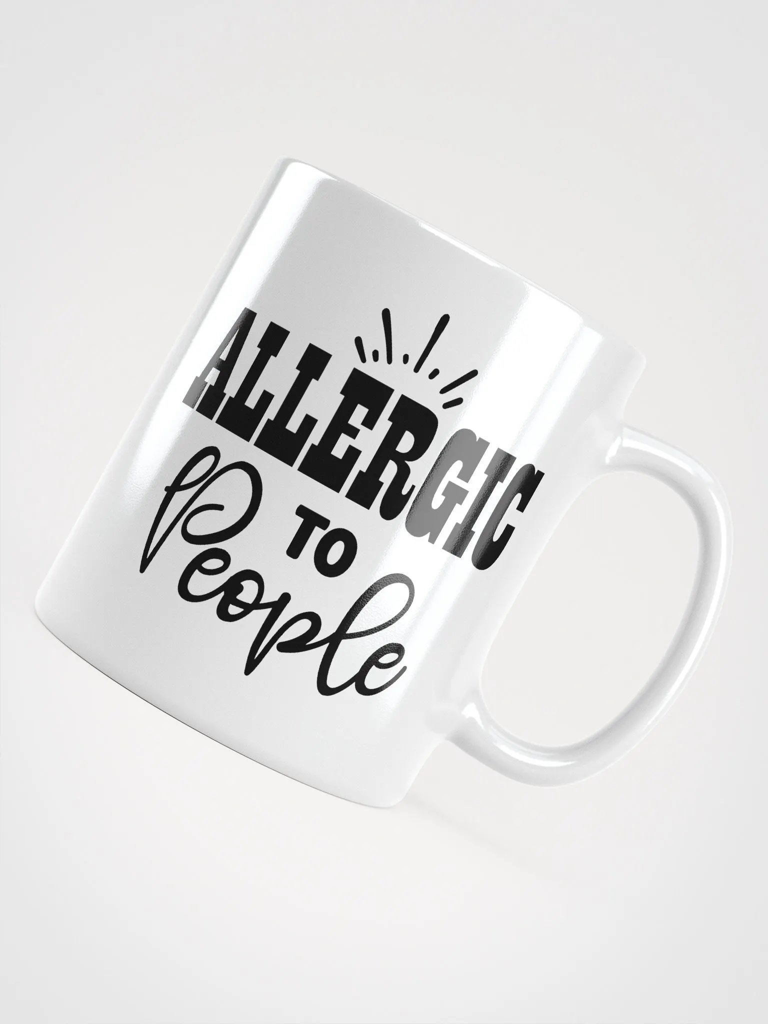 Allergic To People Glossy Mug product image (4)