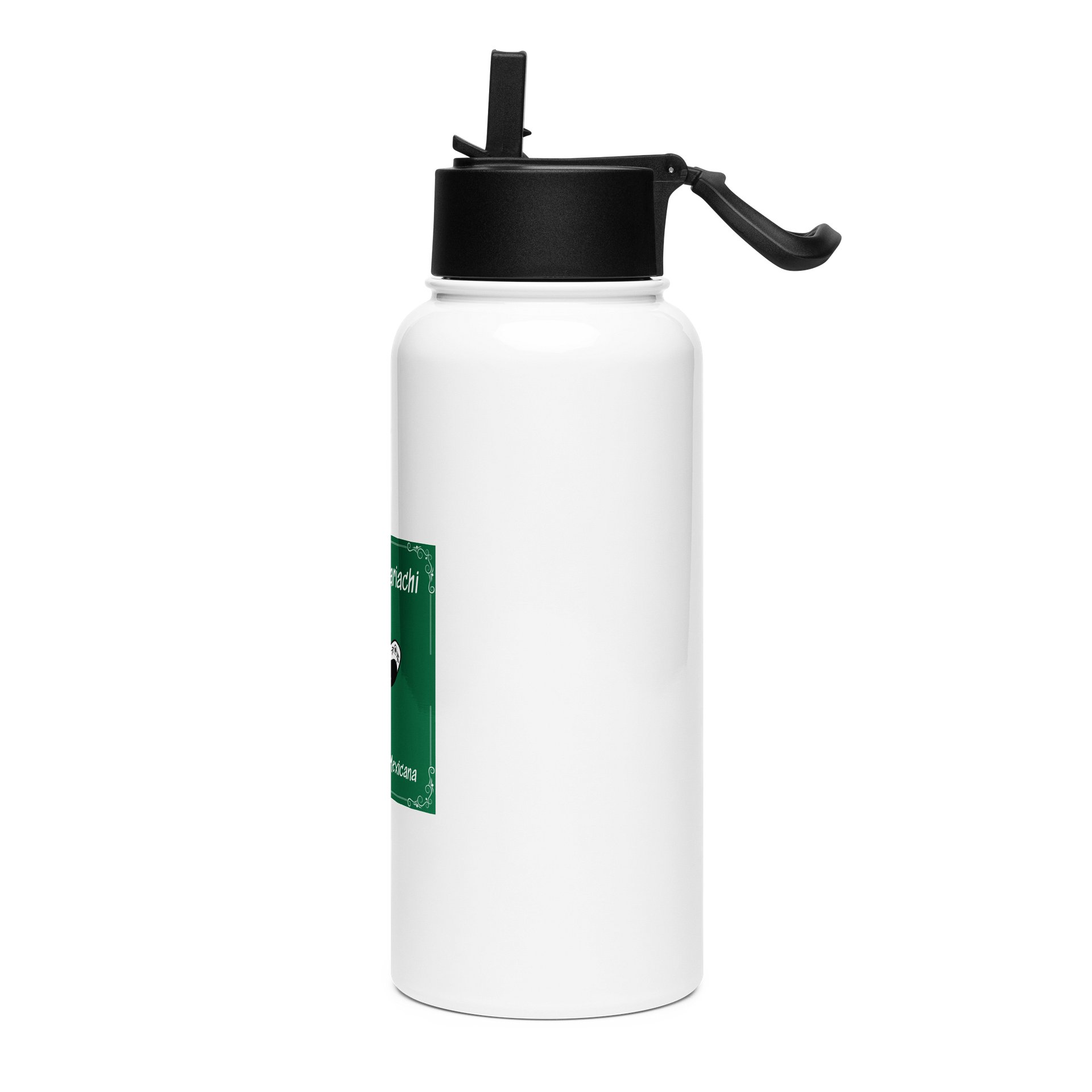 MARIACHI MEXICO Stainless Steel Water Bottle with a Straw Lid product image (3)