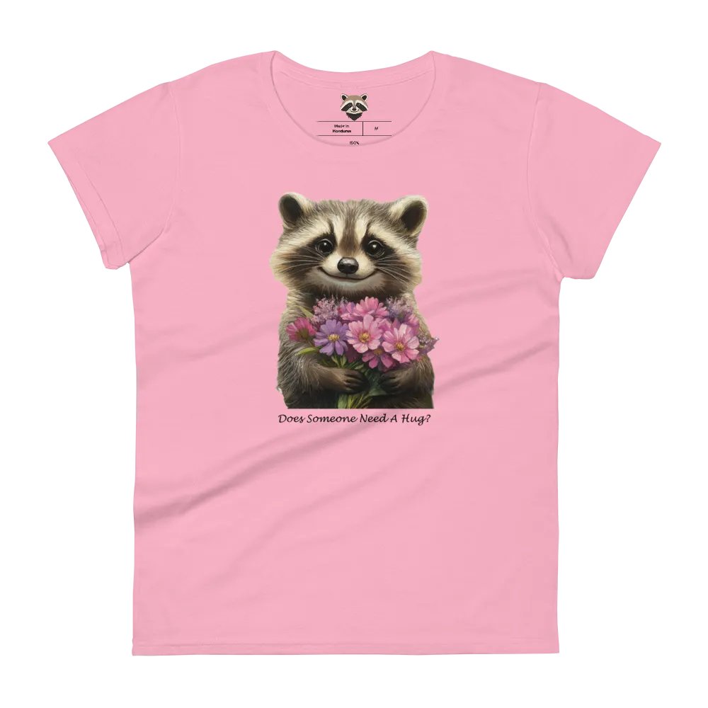 Floral Raccoon Women's Tee product image (4)