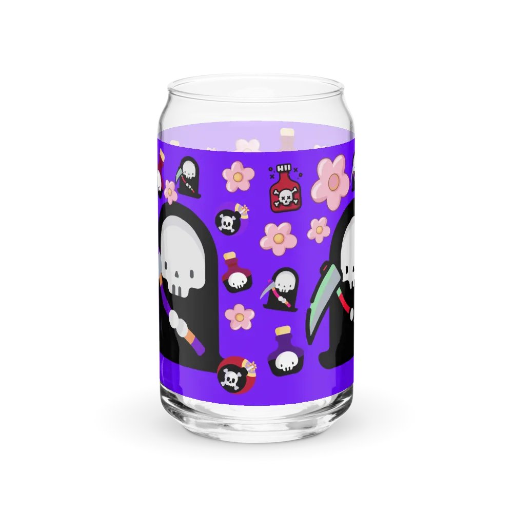 Purple Grim Reaper Glass Tumbler product image (9)