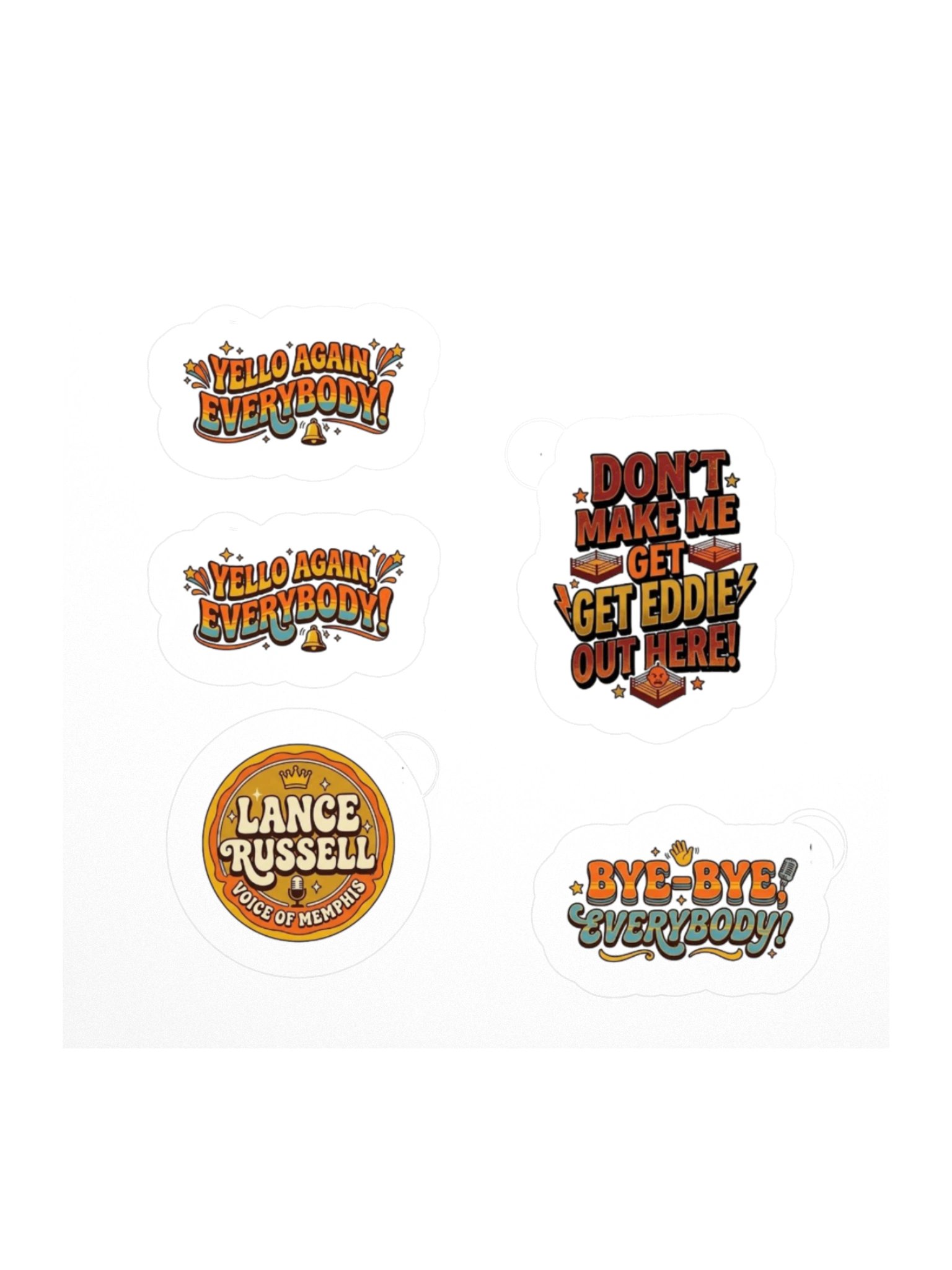 Lance Russell Kiss Cut Sticker Set 2 product image (1)