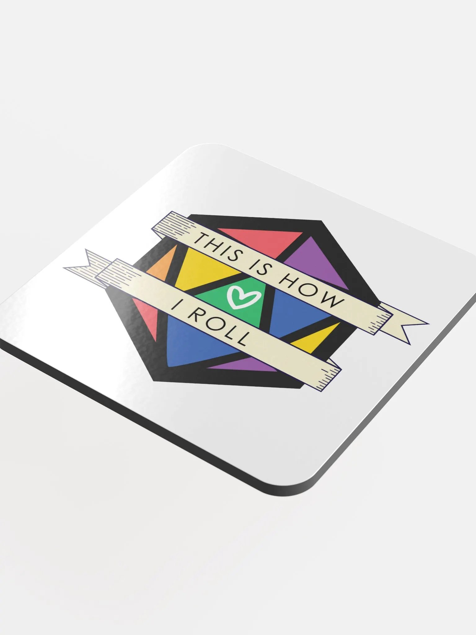D20 This is How I Role - Pride Coaster product image (4)