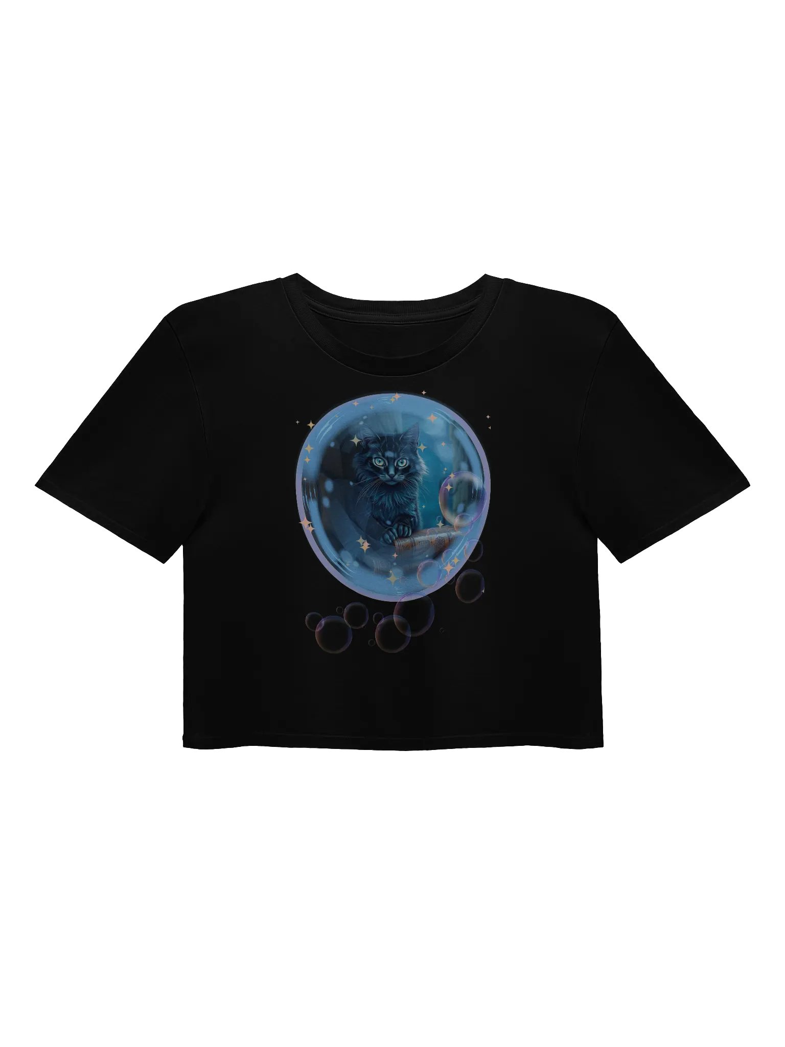 Bubble cat Crop Top product image (1)