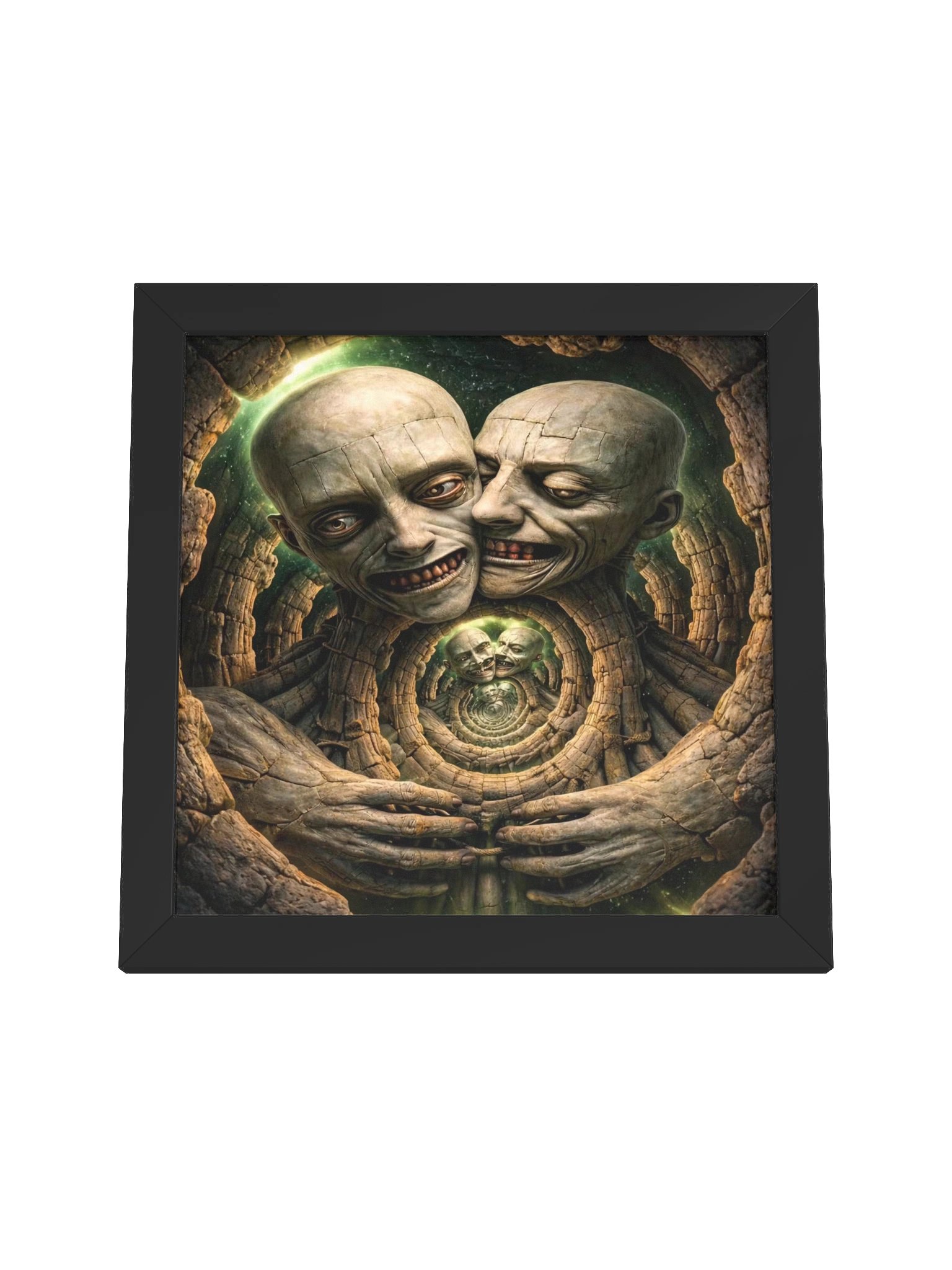 The Twin Within Droste Wall Art - Stone Fracture Recursion product image (4)