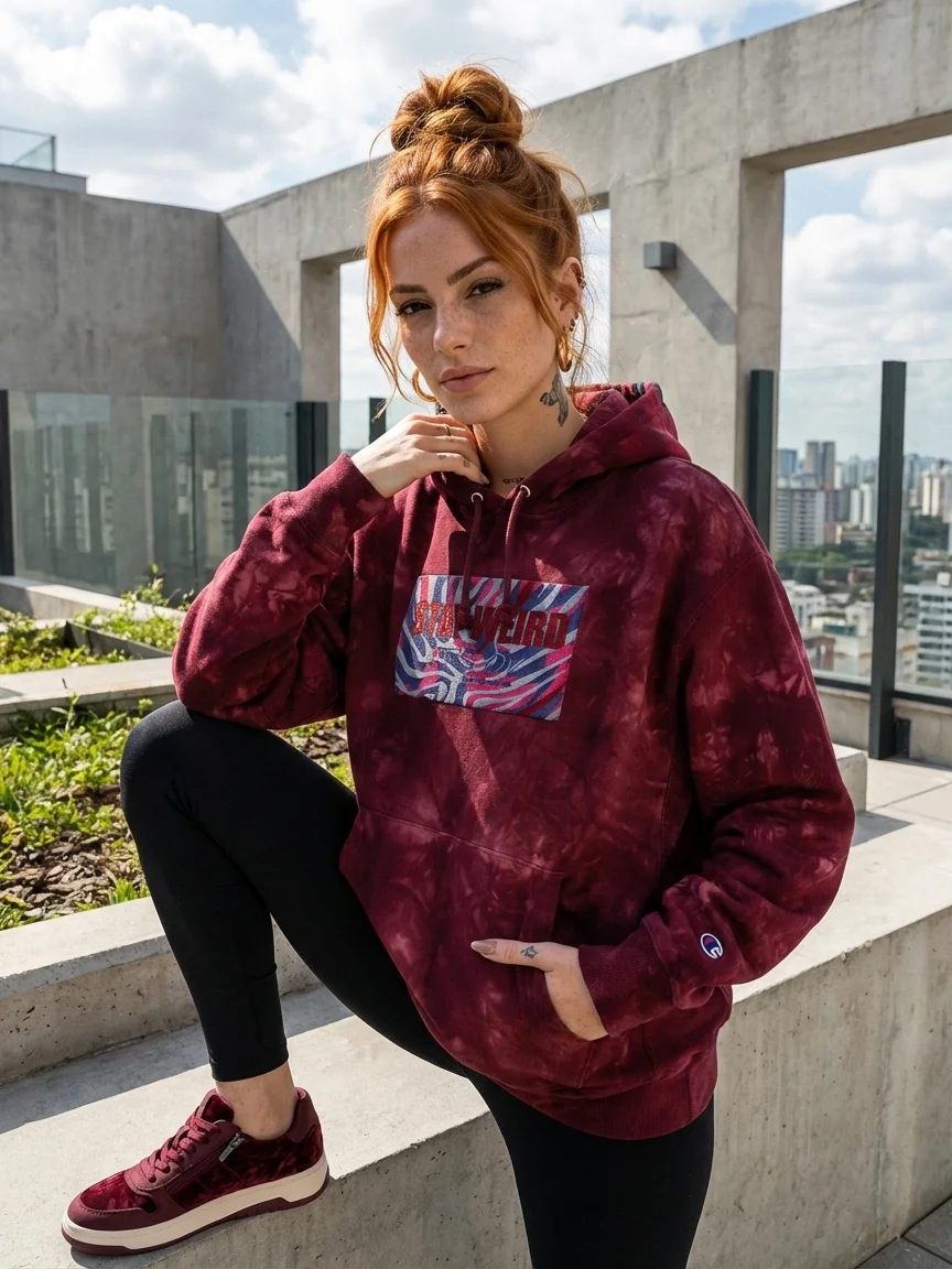 It's Ok HAC +Champion-Embroidered Hoodie product image (6)