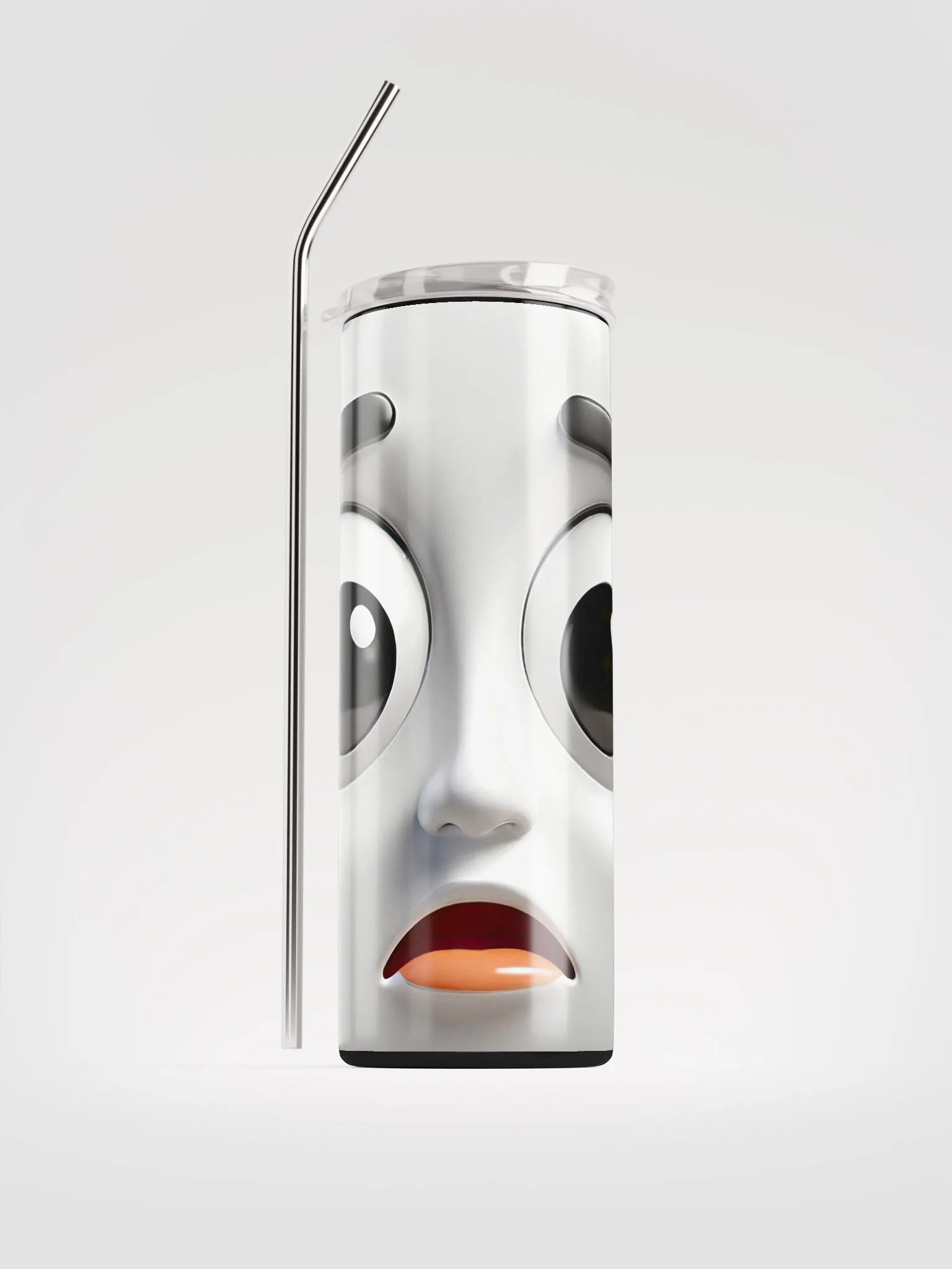 Surprised Expression Stainless Steel Tumbler product image (1)