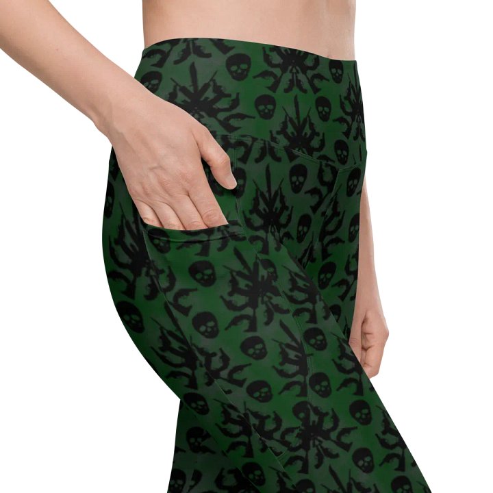 Gothic 2A High Waist Pocket Leggings - Green product image (1)