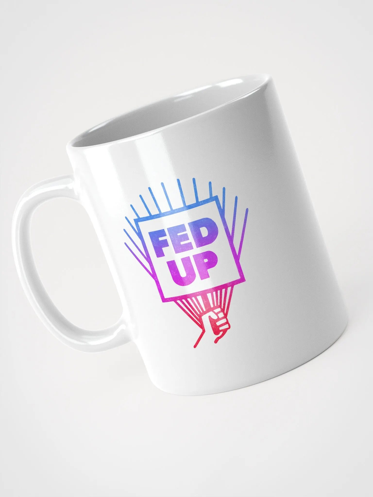 Fed Up White Mug product image (3)