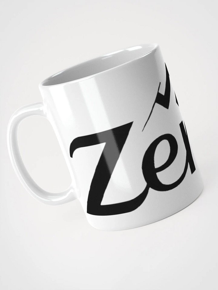 Zenith White Glossy Ceramic Mug with Exclusive Mountain Design - Dishwasher & Microwave Safe product image (1)