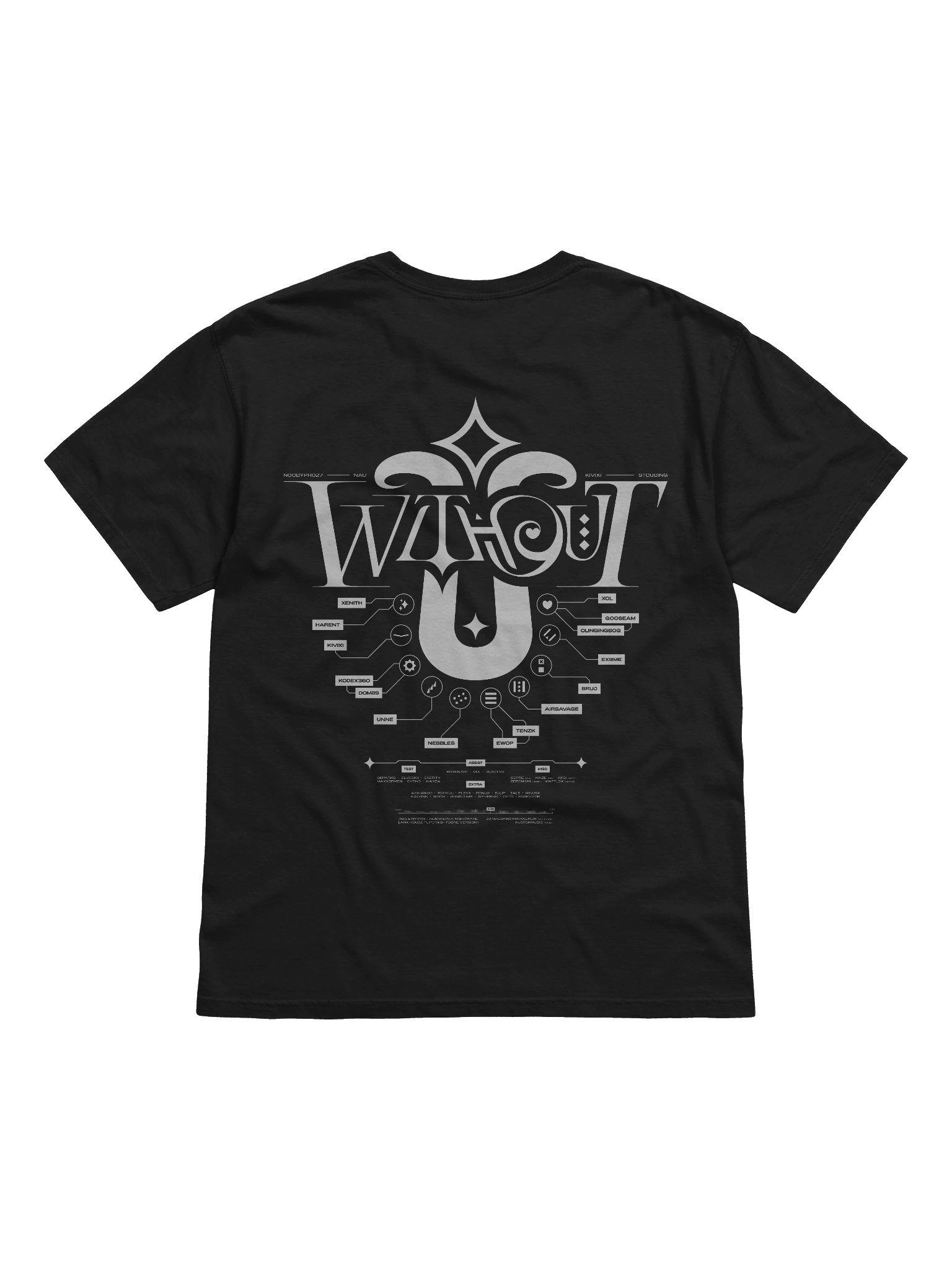W/O U White/Black Shirt product image (2)
