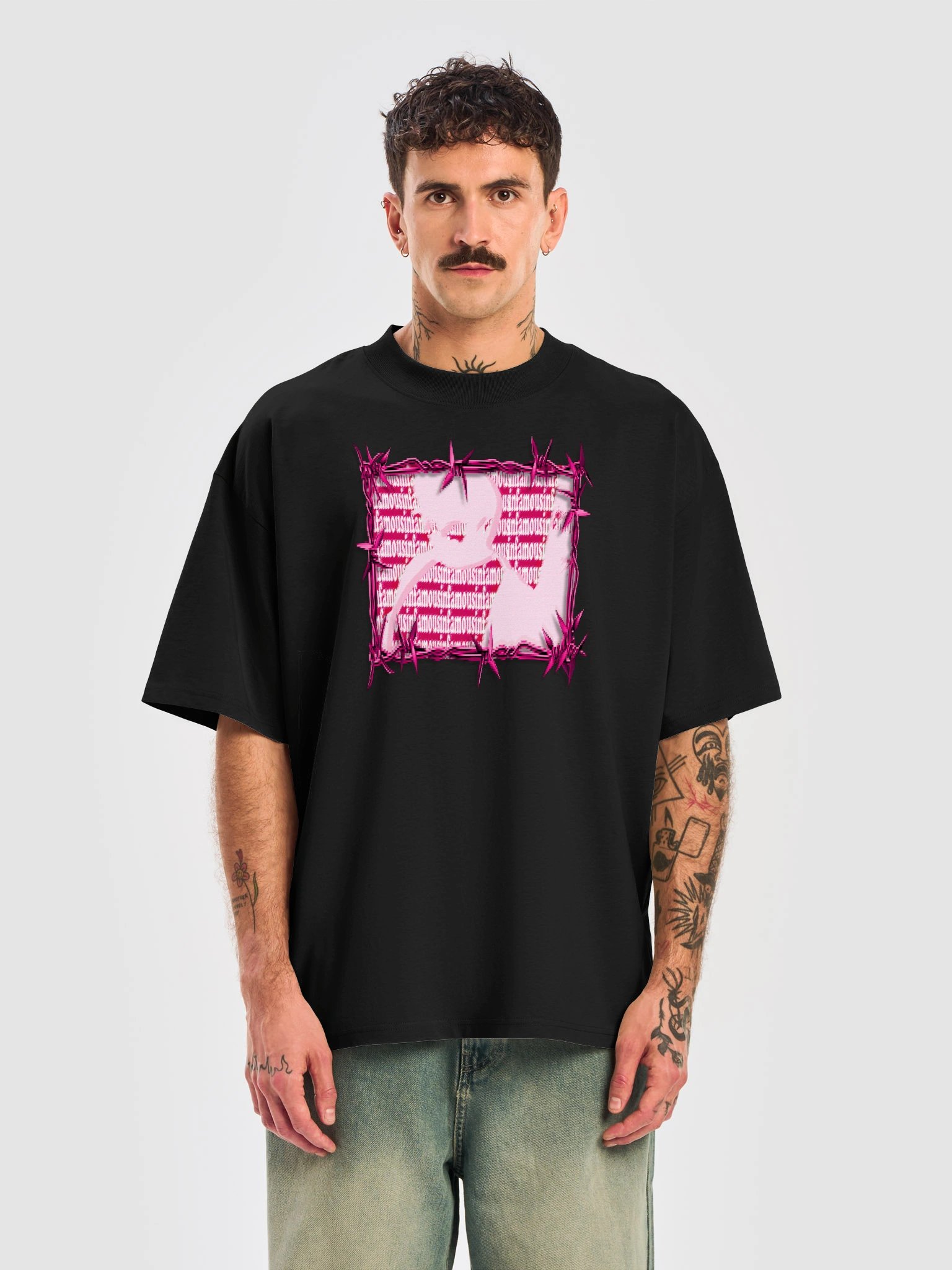 INFAMOUS Thorned Graphic Oversized Tee product image (9)